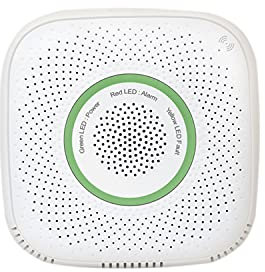 Shelly GAS (CNG), Rilevatore Smart Wi-Fi di Perdite di Gas Naturale, Sensore di Metano, Allarme Sonoro e Indicatore LED, Avvisi in Tempo Reale, Scocca Resistente al Fuoco, Nessun Hub Richiesto