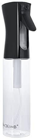 Blackomb – Bottiglia spray per capelli, per parrucchieri, per parrucchieri, nebulizzatore, nebulizzatore, nebulizzatore per acqua, trasparente, 300 ml