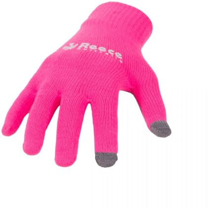 Reece Hockey Handschuh - Stricker Ultra Grip Handschuh - Silikonstollen für Einen Besseren Griffe und Vollständigen Schutz - Linkshandschuh - Hockey Handschuhe Kinder - Rosa - Größe JR