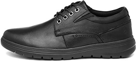 Hush Puppies Mens Triton Lace Up Oxford, Black, 10 UK