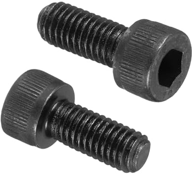 PATIKIL 50Pz M5 x 12 mm Viti a Testa Cilindrica con Esagono Incassato, 12.9 Acciaio Al Carbonio, Viti Brugola Kit Bulloni a Testa Esagonale Trattamento Nero Ossido, Filettatura Completa