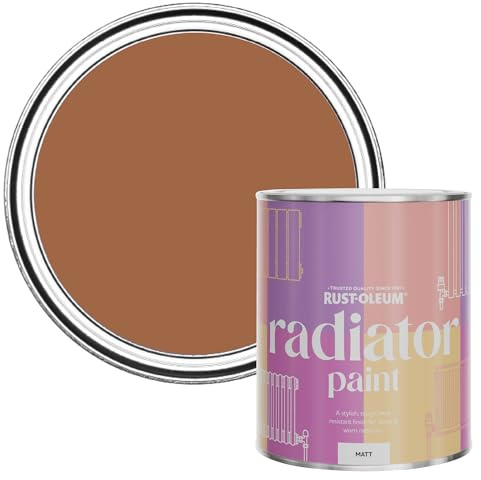 Rust-Oleum Heat-Resistant Radiator Paint in Matt Finish - Cinnamon 750ml