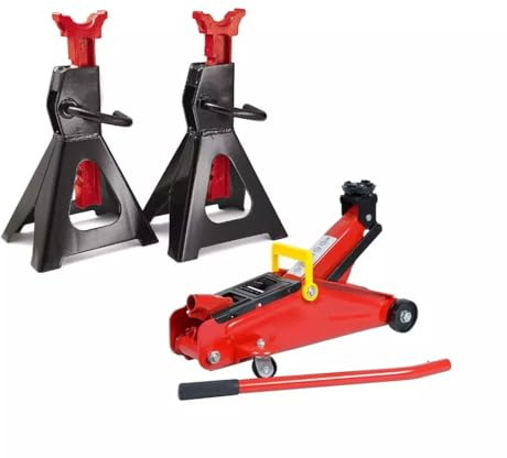 kit crick a carrello 2t.coppia cavalletti 3t.cambio gomme auto furgoni suv