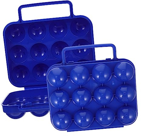 Kisangel 2pièces Boîte à Œufs Portable Bac de Rangement pour Œufs au Réfrigérateur pour Maison et Pique-