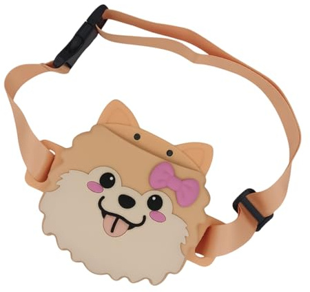 Duvcoywae Sac À Friandises pour Petit Chien, 20cl en Silicone, Étanche, avec Fermeture Magnétique, Sac Banane À Friandises pour Animaux, pour L'Entraînement, Les Activités en Plein Air Et Le