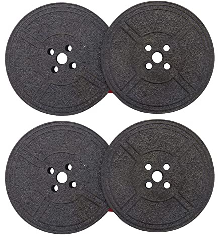 Rastapulz 2-pack skrivmaskiner färgband dubbel spole skrivmaskiner färgband röd och svart dubbel spole ersättningsförpackning för de flesta skrivmaskiner