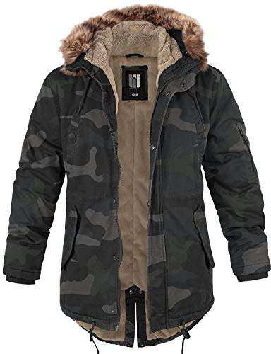 bw-online-shop Winterparka Fishtail mit Futter darkcamo - S