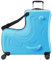 AOWEILA Hartschalen-Kindergepäck mit 4 Spinner-Rädern für Mädchen und Jungen, rollender Kinder-Reisekoffer mit Sitz und Sicherheitsgurt für Kleinkinder im Alter von 2–12 Jahren, Ozeanblau, 20-Inch