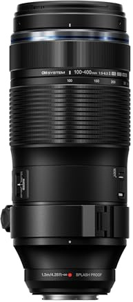 OM SYSTEM M.Zuiko Digital ED 100-400mm F5.0-6.3 is II Teleobjektiv für Micro Four Thirds Systemkameras (Olympus OM-D und Pen, Panasonic G-Serie) Staub-spritzwassergeschützt, Schwarz