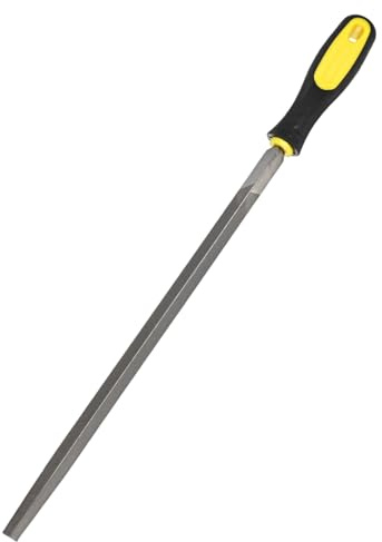 M METERXITY Triangulär metallfil 30 cm, högkolstål fil diamantfil handfil W PVC grepphandtag för trä/metall/keramik/glas/sten/smycken/kakel/modell/gör-det-själv/slipfil