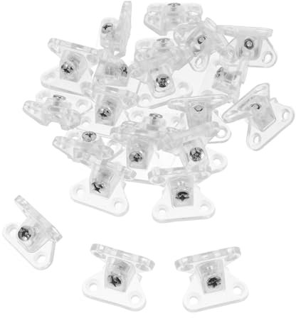 KONTONTY 1 Juego Partes de conexión de aleación de zinc para soporte de esquina desmontable hecho acero soporte de esquina ranurado código de ángulo cincado PD Transparent