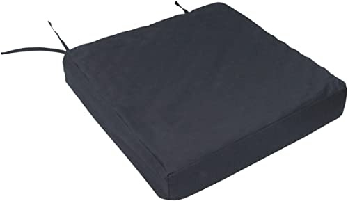 Aidapt Deluxe Orthopedic Pressure Relieving Wheelchair/Seat Cushion. with 4.5cm Memory Foam topper. Aids Circulation, Pressure Sores, Comfort, Removable Cover, Securing Straps