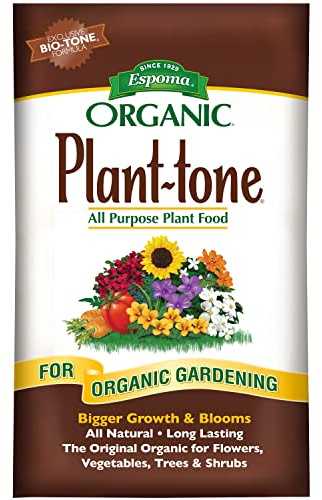 Espoma Organic Plant-Tone 5-3-3 Natural & Organic All Purpose Plant Food; 36 lb. Bag; The Original Organic Fertilizer for All Flowers, Vegetables, Trees, and Shrubs