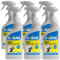 6 x Evans Clear Furniture Polish Window and Glass Cleaner Trigger Spray Bottle 750ML Bottles