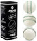 5RIDGE 3PCS Cricket Balls for Training Soft & Safe Rubber Practice Cricket Ball With Real Stitched Seam & Core For Bounce, Swing & Spin, Ideal For Training, Match and Garden Play (White)