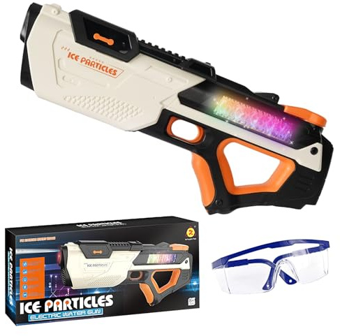 Pistola ad Acqua Elettrica Fucile Ad Acqua Automatico Pistole ad Acqua Autoadescanti con luci Effetti Sonori Electric Water Gun Giocattolo Blaster ad Acqua per Feste Estive Giardino Piscina Spiaggia
