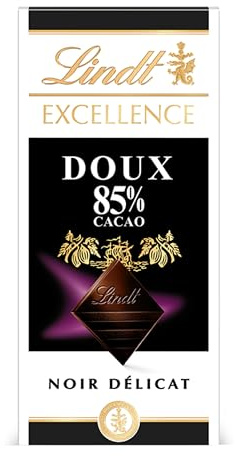 Lindt - Tablette EXCELLENCE Noir 85% Cacao Doux - Chocolat Noir, 100g