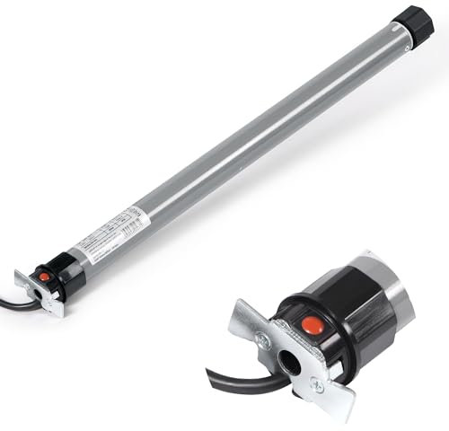 jarolift Elektronischer TDEP 10/14 Rollladenmotor Rohrmotor, SW40, Zugkraft 27 kg, Komplettset mit 8 Kant-Wellenadapter u. Lager, Blockiererkennung, Überlastungsschutz