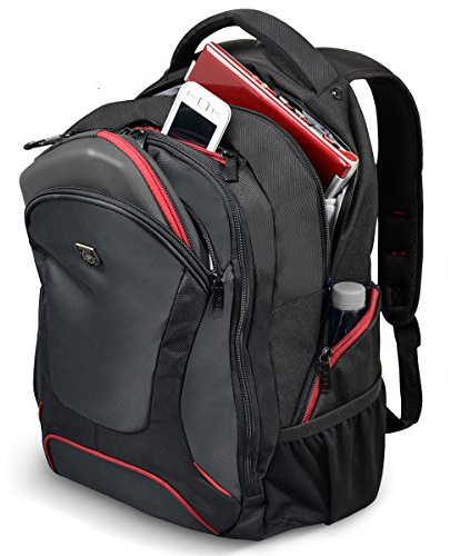 PORT DESIGNS COURCHEVEL Laptop Backpack, Black, 17.3 inches