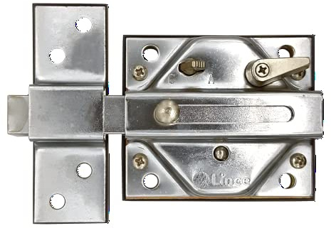 Lince Cerrojo 7930RHC I Cerrojo Cromado de 74x85mm I Alta Seguridad garantizada I Protección antiimpresión, antibumping, antiganzúa...