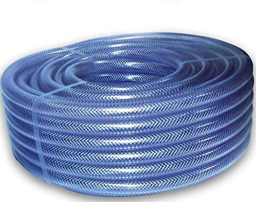 Clear Braided Heavy Duty Hose Pipe. 19 mm (3/4) Internal Diameter (3 Metres)