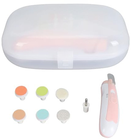 Baby-Nagelfeile, Baby-Nagelfeilen-Set mit Zusätzlichen 6 Ersatzpads, Nagelfeile, Baby-Pflegeset, Maniküre-Set