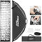 FOMITO Softbox rettangolare con striscia a sgancio rapido, 30 x 120 cm, con supporto Bowens e griglia per fascio di luce, per illuminazione da studio fotografico, 30 x 120 cm