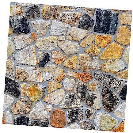 HOMSFOU Papel Tapiz de Piedra 3d Estético Calcomanías de Pared Despegables Y Adhesivas Decoración de Pared para El Hogar Y La