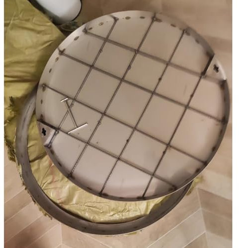 Tapas Invisibles Circulares para Tanque séptico, Tapa de Registro empotrada Personalizable y Marco, Tapa de depósito de Aguas residuales portátil para Carreteras, Resistente a la Carga (diám