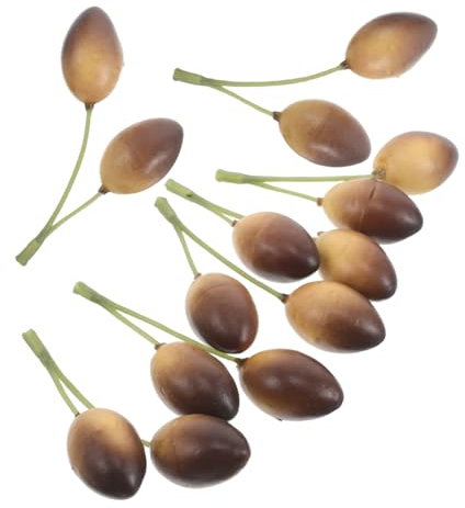 Aceitunas Artificiales Realistas 10 Piezas de Espuma para Decoración