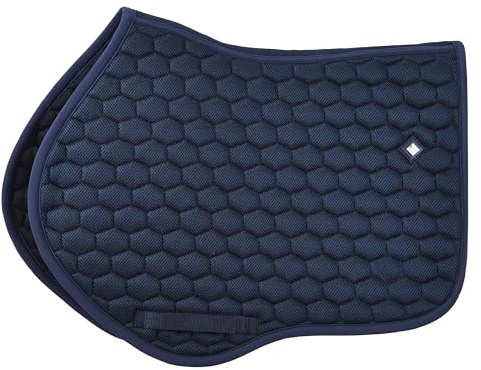 Imperial Riding IRH Basic Mesh VS Tapis de Selle Respirant Polyvalent avec Dessus en Maille, Bleu Marine, Poney
