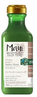 Maui Moisture Volume Boost Bamboo Fibers & Aloe vera Shampoo (385 ml), kräftigendes Volumen Shampoo mit Bambusfasern, feuchtigkeitsspendende Haarpflege für trockenes, krauses & geschädigtes Haar