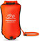 PENGDA Schwimmboje 25L Wasserdichter Trockensack Sicherheit Schwimmen Open Water und Triathlon Swimming Buoy, Swim Bubble für Kajakfahrer Freiwasser-Triathleten, Surfer, Schwimmen, Bootfahre (orange)
