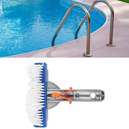Fdit Cepillo para Limpieza de Piscinas, Adecuado para Paredes y Suelos de Baldosas Interiores, Resistente al Desgaste, Mango de Aluminio