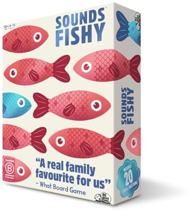 Sounds Fishy – Fast-Paced Bluffing Party Game for Kids 10+ & Adults | Fun Family Trivia Board Game for Quick Thinking & Lying | Perfect Christmas Game