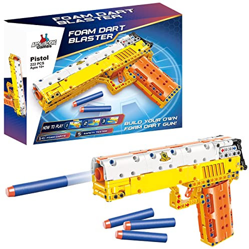 Apostroph Spiele Schaumstoff Dart Blaster Spielzeugpistole Baustein Set (222 Teile) Bauen und schießen Schaumstoffpfeile
