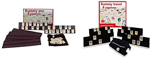 Aquamarine Games DO001 Rummy, Spiel für 6 Spieler, Modelle & - Rummy travel 6 Spieler, Mehrfarbig (DO004)