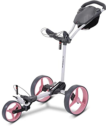 Big Max Blade Trio 3-Rad Golftrolley Ultra flach 2023 (weiß/pink)