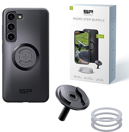 SP CONNECT Micro Stem Bundle | SPC+ | für Samsung S23 Handy Halterung für den fahrradlenker | Smartphone Halterung Fahrrad | handyhalter