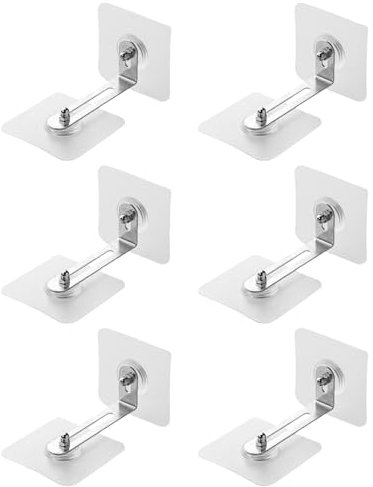 Zhenghebuy Anclaje Mueble Pared,6 Piezas Muebles Antivuelco Fijaciones,Correas de Muebles Seguridad Antivuelco,Soporte de Pared Anti-punta para Estanterías,Armarios,Aparadores