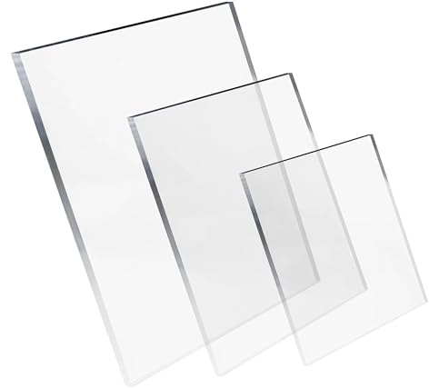 8mm Clear Polycarbonate Sheet 410 x 320mm UV Resistant Plastic Panel