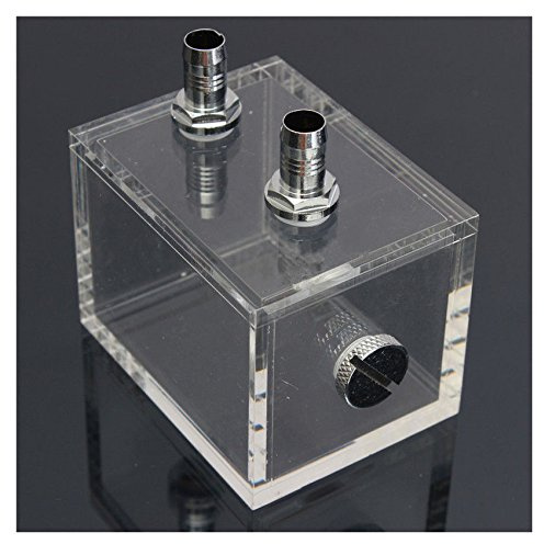 Uikdjgu Bloque de Agua pc CPU radiador de refrigeracion de Agua de acrilico de 200ml Transparente