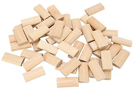 HEEPDD Tappi per Tasselli in Legno Massello di Faggio da 50 Pezzi, Tasselli in Legno Artigianali Durevoli per Giunzioni di Mobili, Ideali per la Fabbricazione di Mobili e l'ingegneria dei Telai