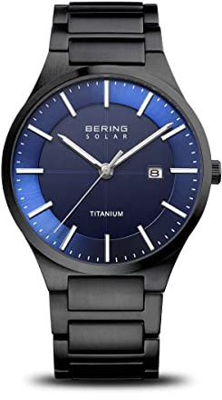 BERING Herren Uhr Solar Movement - Solar Collection mit Titan und Saphirglas 15239-727 - 10 ATM