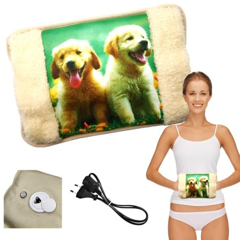 Powersell - Electric Hot Water Bottle | Plush Lining for Softness | Long-Lasting Heat up to 5 Hours | Easy Electric Charging | Suitable for Winter Use, Plush Toy