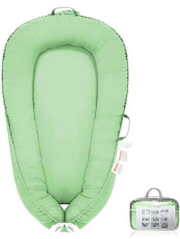 MJKOPEE Babynest Nestchen Baby,100% Baumwolle Babynestchen Babynest Neugeborene Geschenk Nestchen Reisebett für Babys und Säuglinge