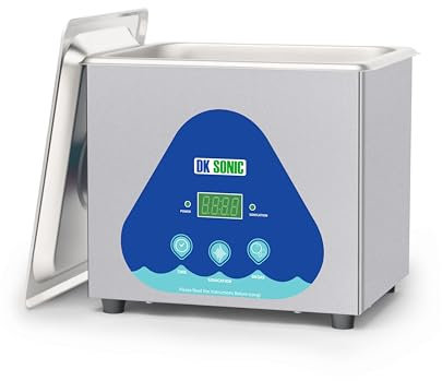 DK SONIC Limpiador Ultrasónico, 1.5L 60W Limpiador Ultrasónico Profesional de Gafas con Control Digital, Limpiador Ultrasónico para Cadenas, Joyas, Limpieza de Monedas (Cestas Incluidas)