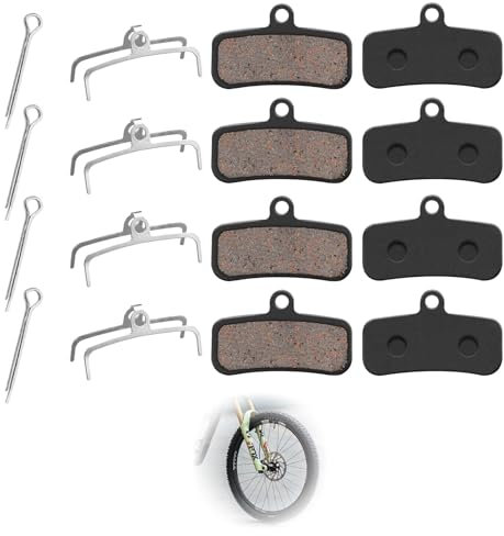 4 pares de pastillas de freno para bicicleta, aptas para Shimano D03s D02s Saint Br-M810 Br-M820 Deore Xt Br-M8020 Br-M8020 Br-M8120 Zee Br-M640 XTR Br-M9120 Tektro Hd E725 M735 M745 M640 XTR Br-M9120
