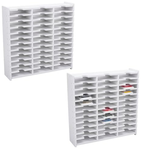 UNICRAFTALE 2 ensemble de 36 grilles de Rangement pour Tampons Encreurs Support de Rangement pour Tampons Encreurs Assemblés à Faire Soi Même pour Bureau
