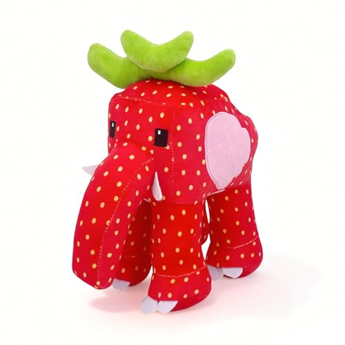JIASHA Steal a Brainr0t Plush Toys Strawberry Elephant, Italian Brainr0t Plush, Soft Brain Rot Plushies Toy, Perfect Stuffed Animal Pillow Doll Gifts for Fans Collection Home Decoration